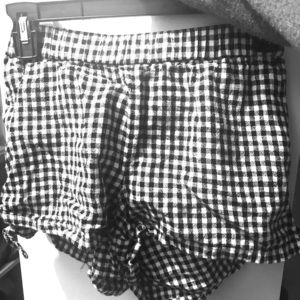 Checkered picnic-style shorts